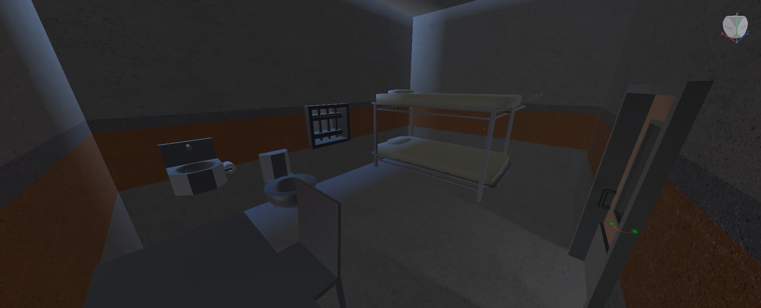 Prisoner shower and bathroom