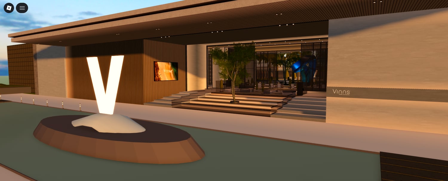Luxury beach club resort exterior