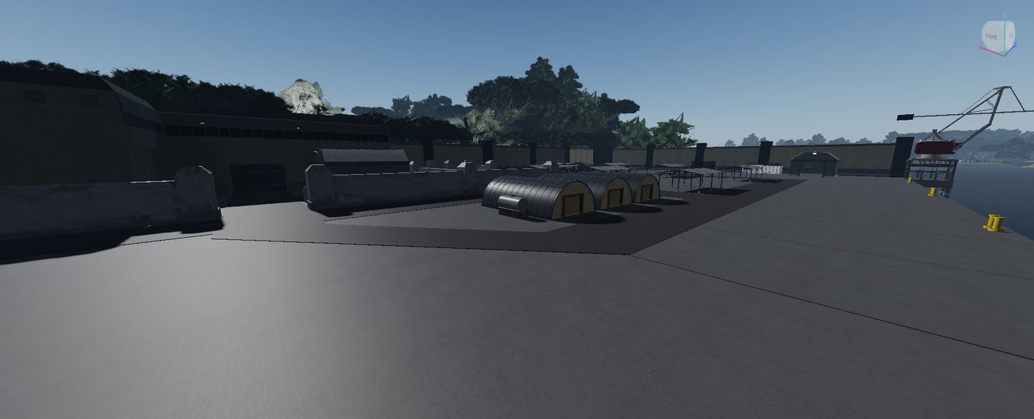 Secret scientific experiment island facility