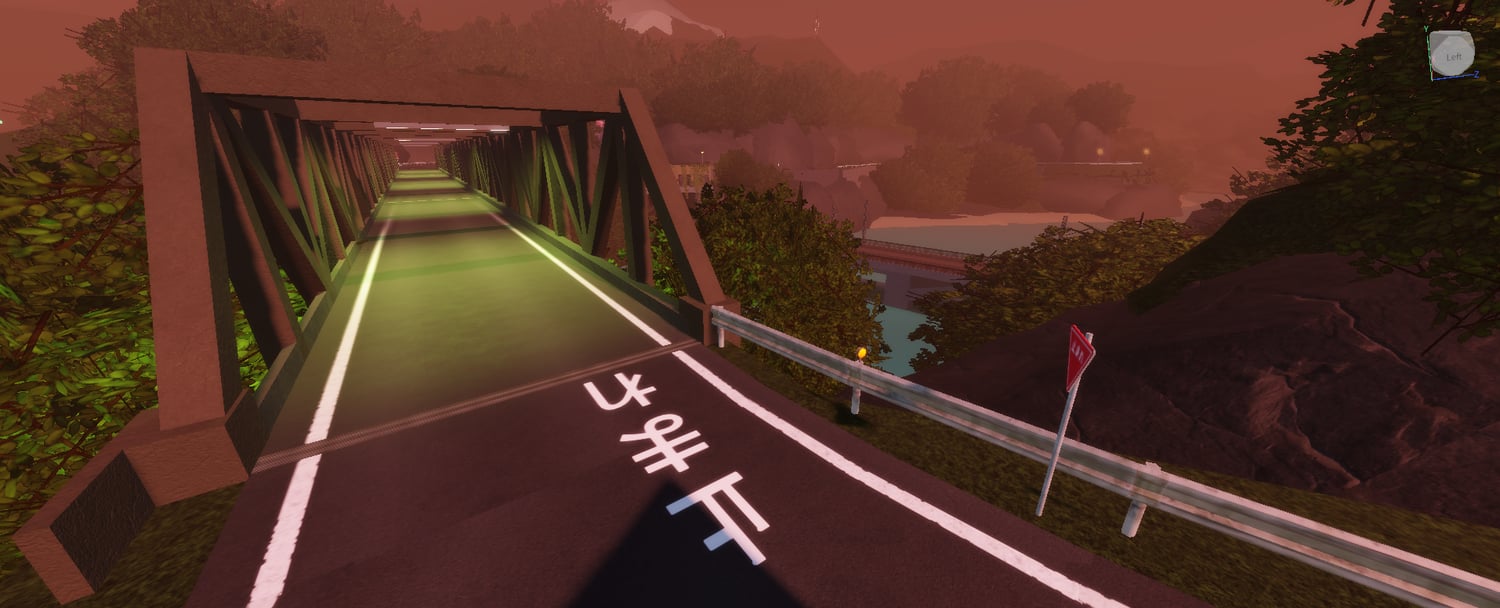 Mountain road beside the water