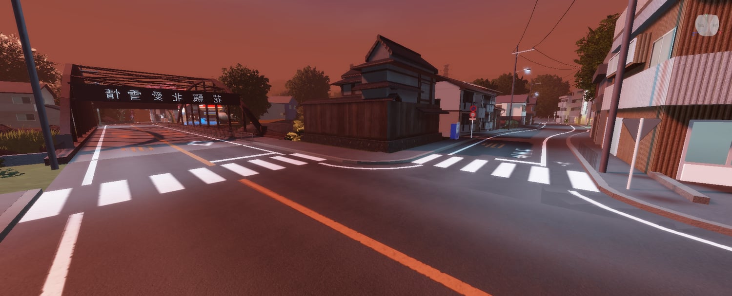 Japanese-style urban racing streets