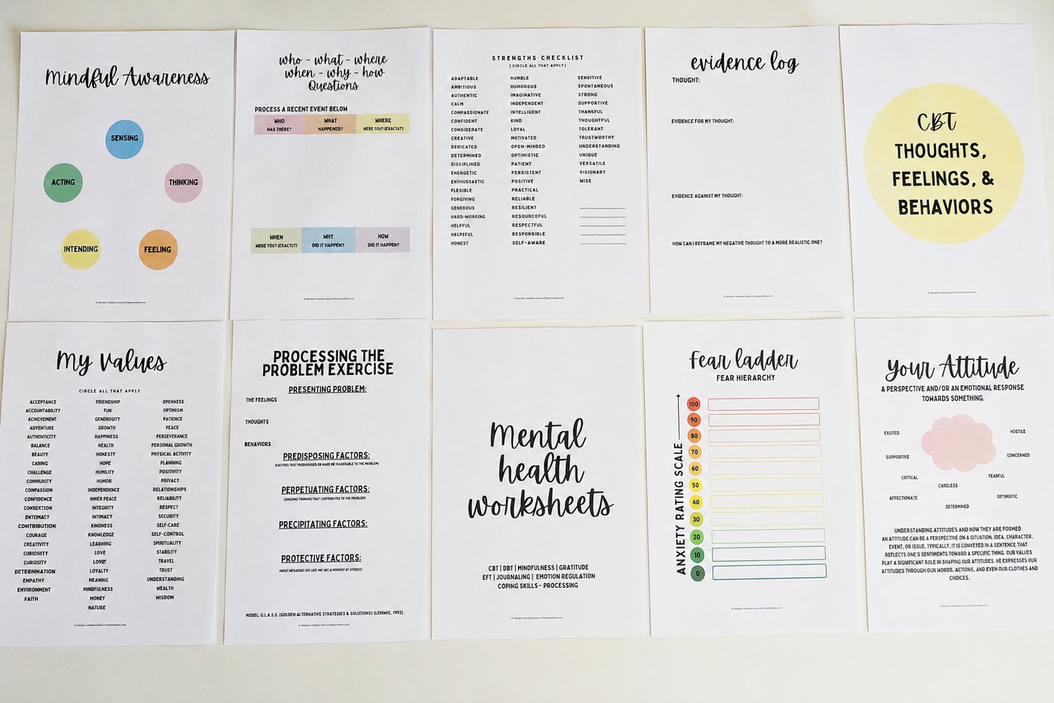 π± πΊππππ πΊππππ, πΊππππ π΄πππ
β CBT & DBT Worksheets You Can Start Today