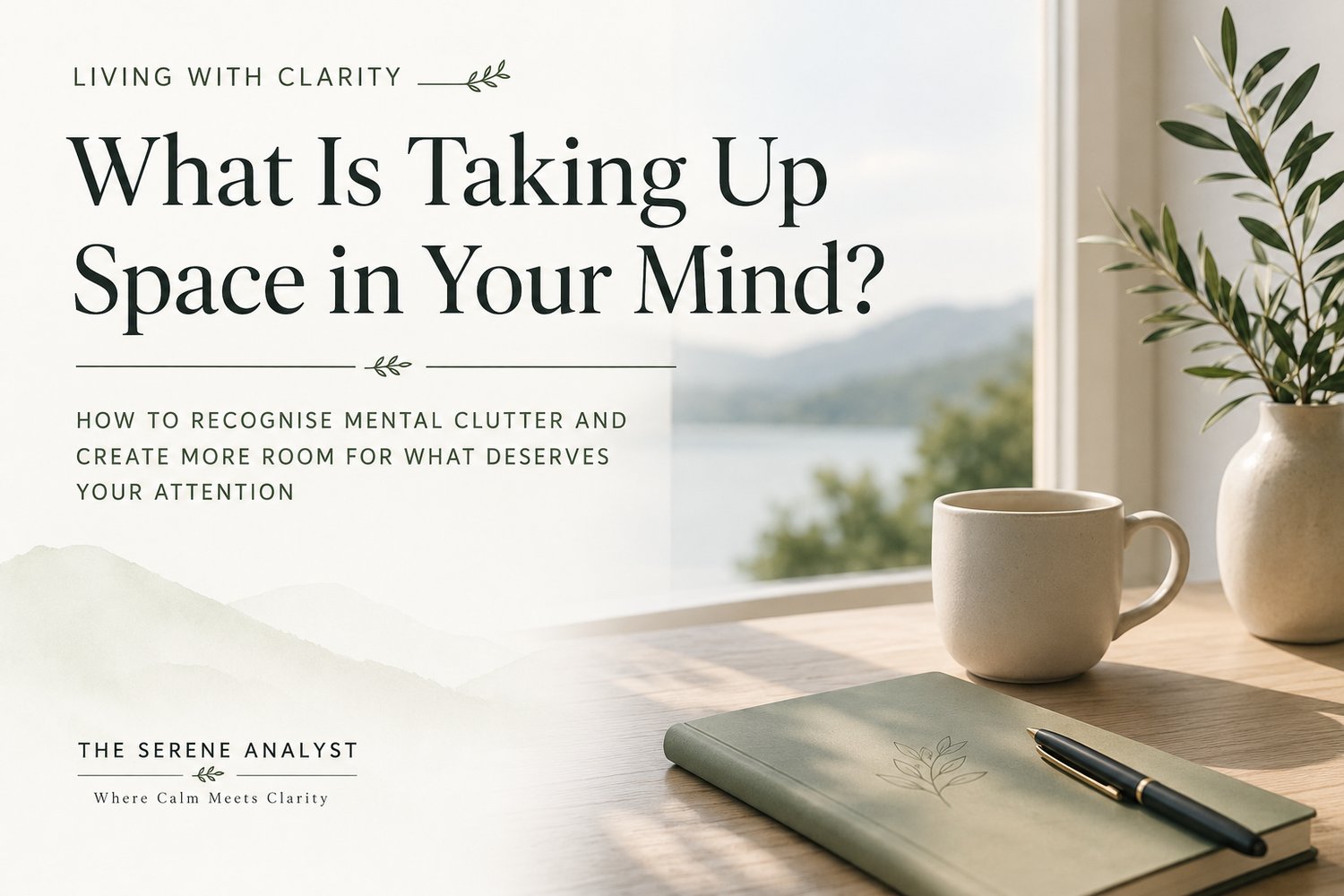 Feeling mentally overwhelmed? Discover five types of mental clutter and learn how to clear your mind, create space and focus on what deserves your attention.