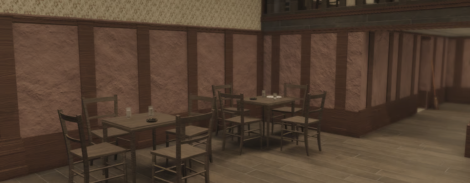 Retro restaurant bar with bottles and decorations