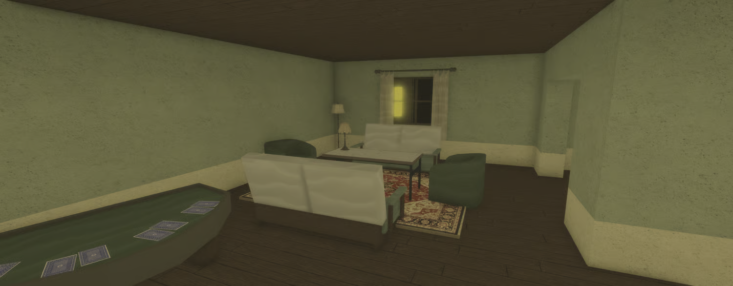 Living room with sofas and coffee table