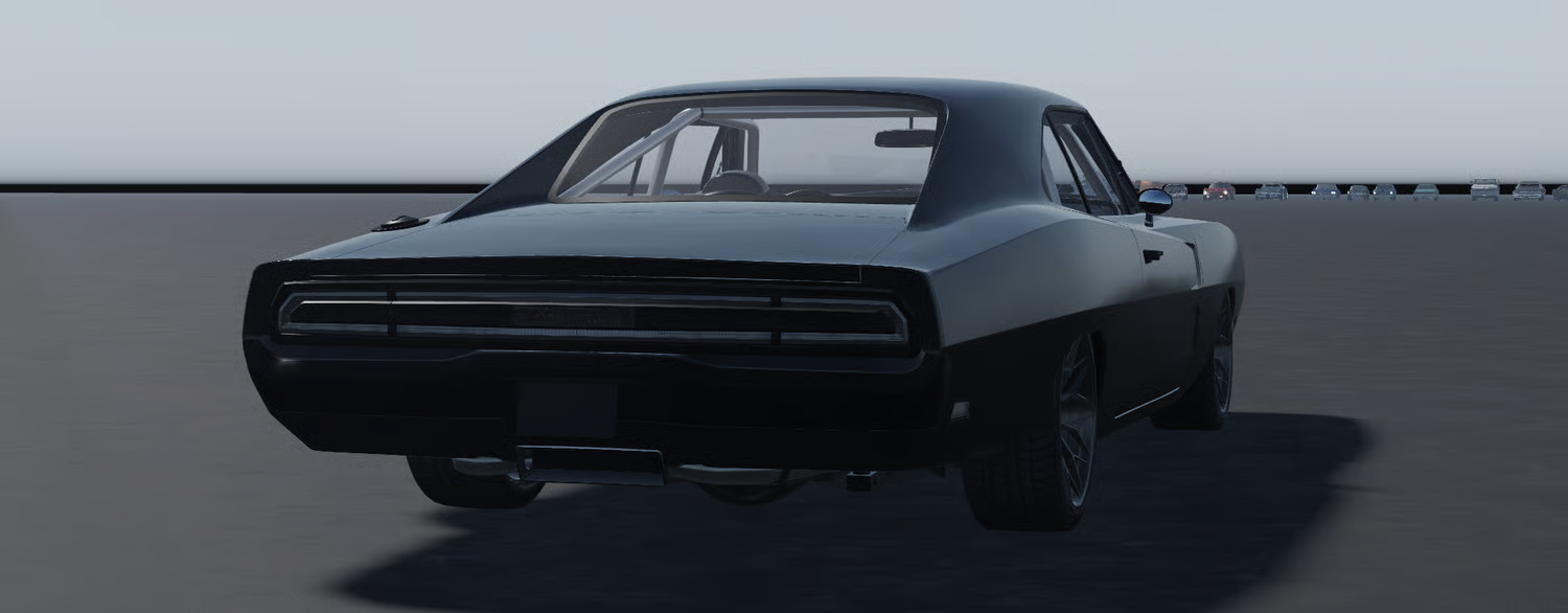 Open trunk on black classic sedan