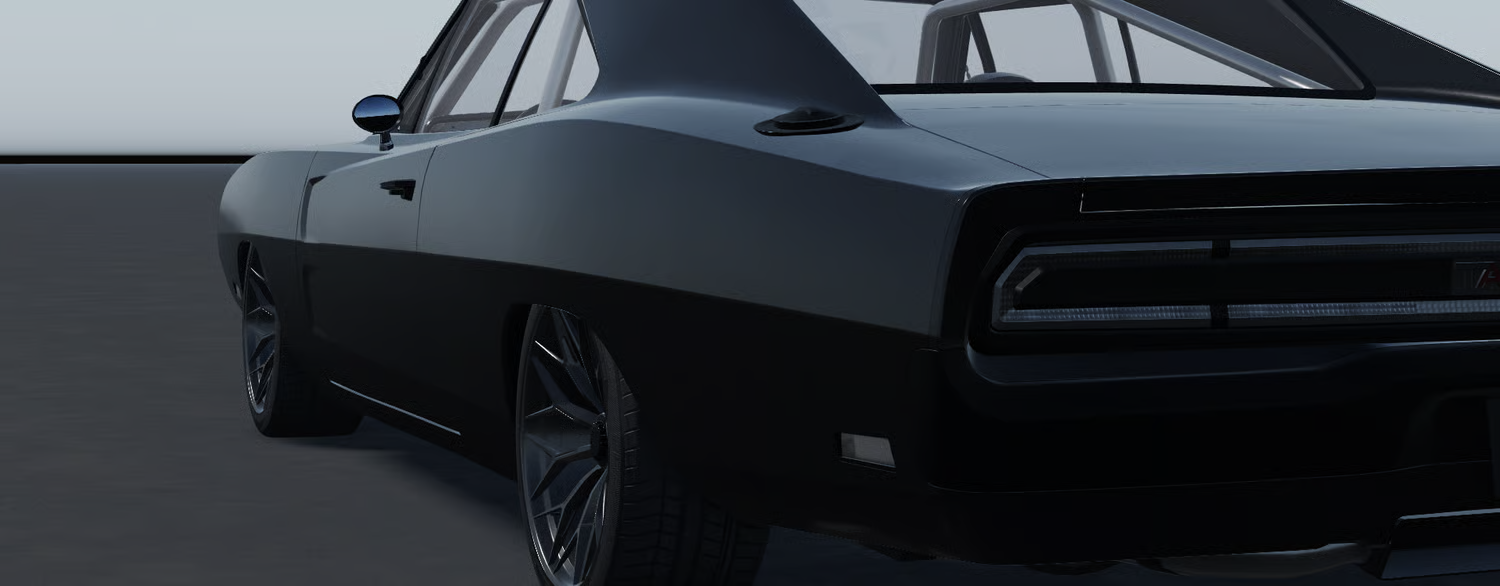 Openable hood showing detailed engine area
