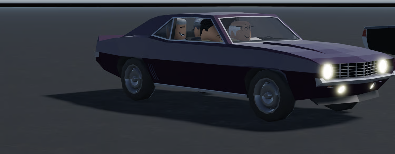 Purple 1969 Bowtie Motors Camaro exterior
