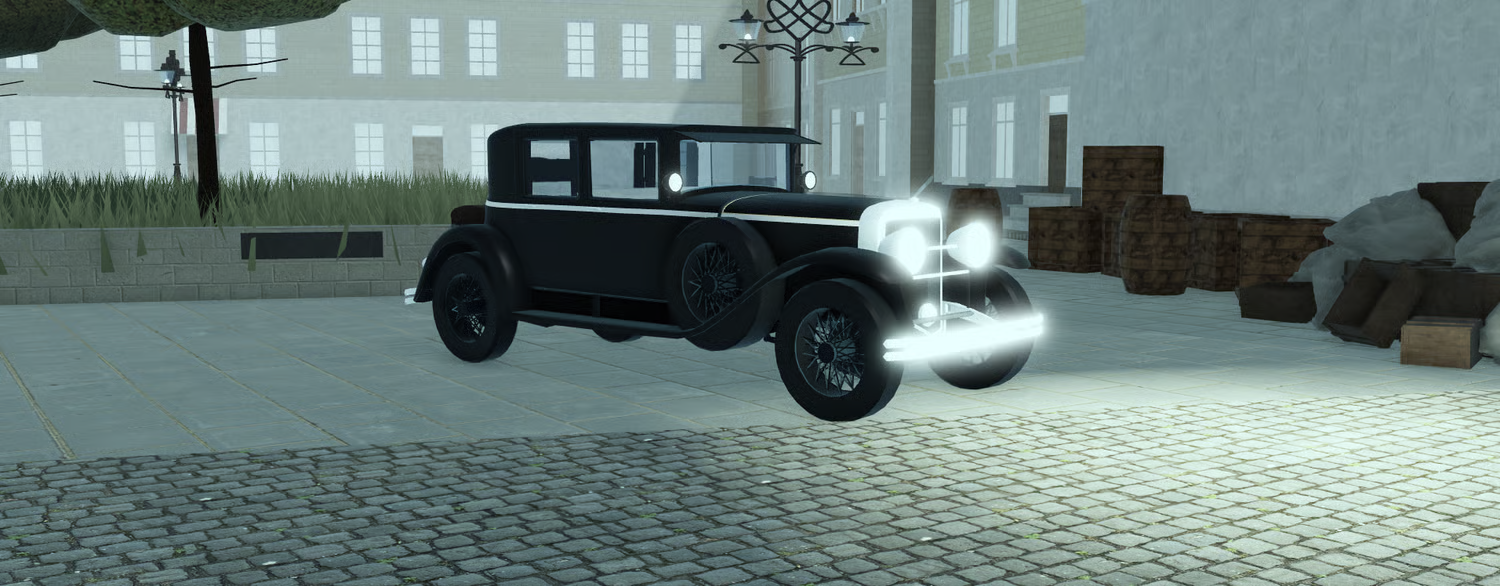 1930s grand tourer side profile and fenders