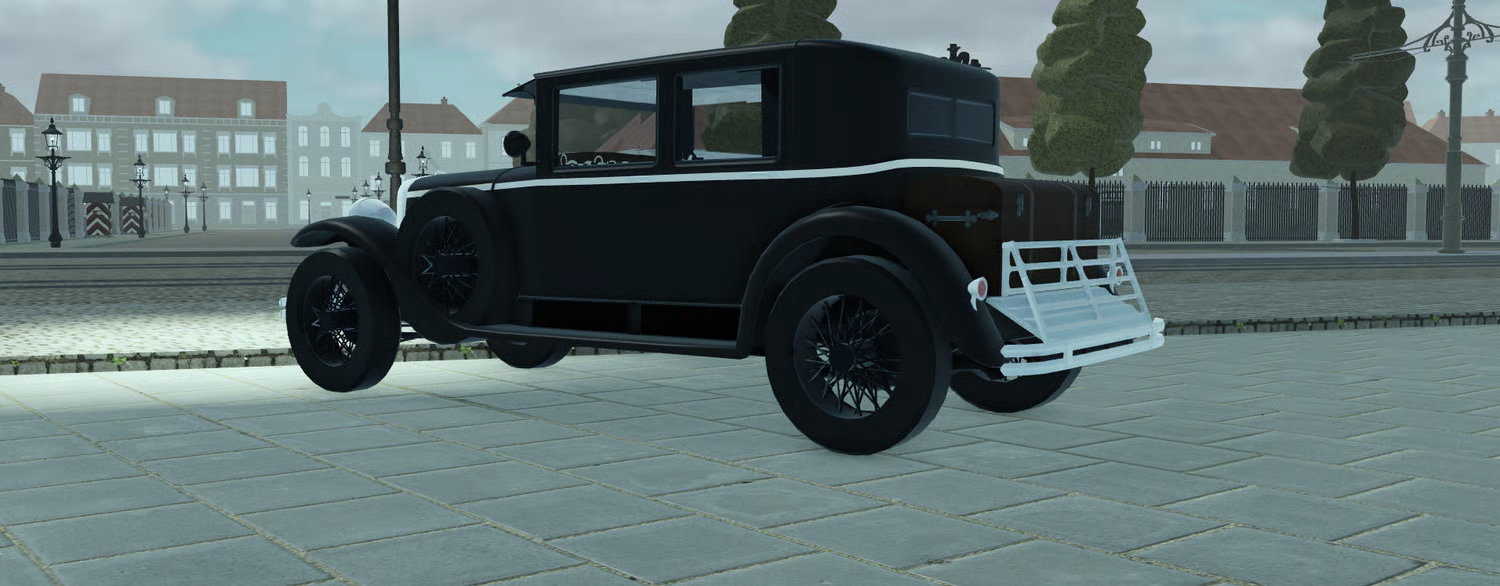 Black vehicle with chrome exterior trim
