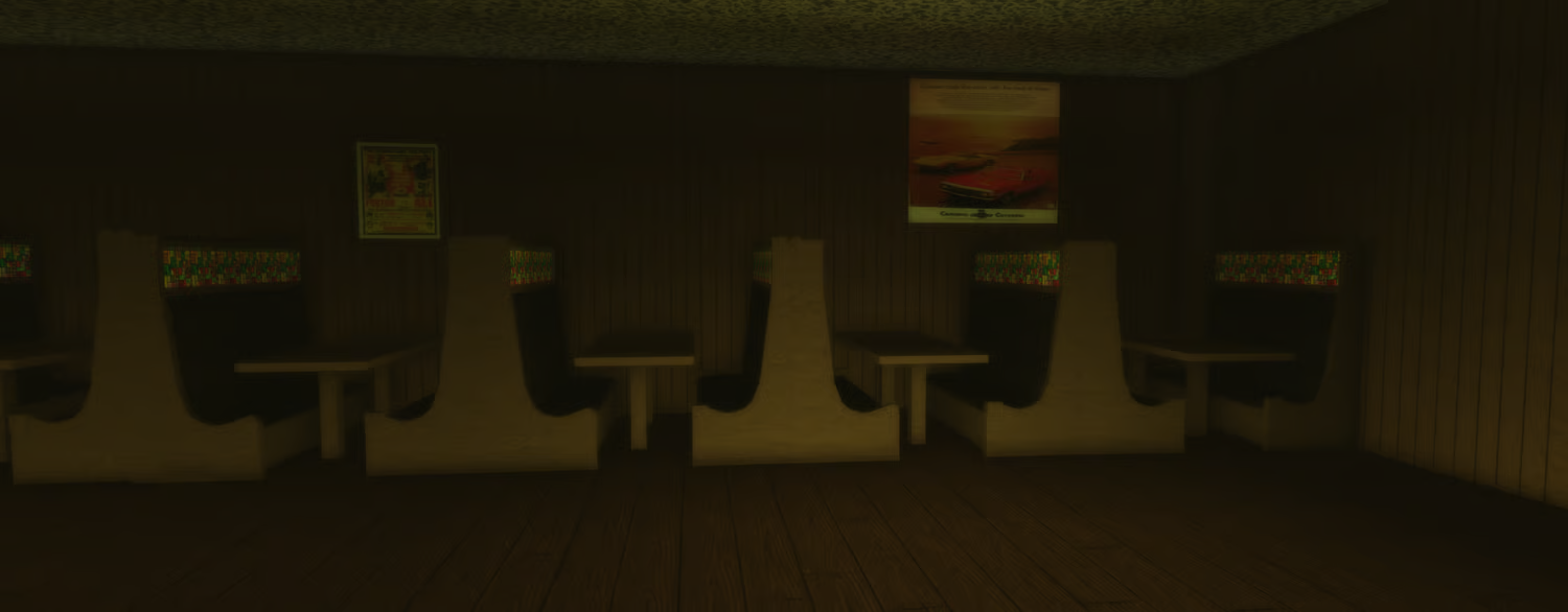 Period-style seating area with decorative artwork