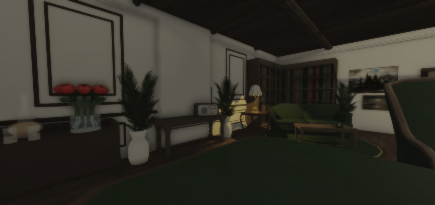 Bar lounge with decorative furniture and plants