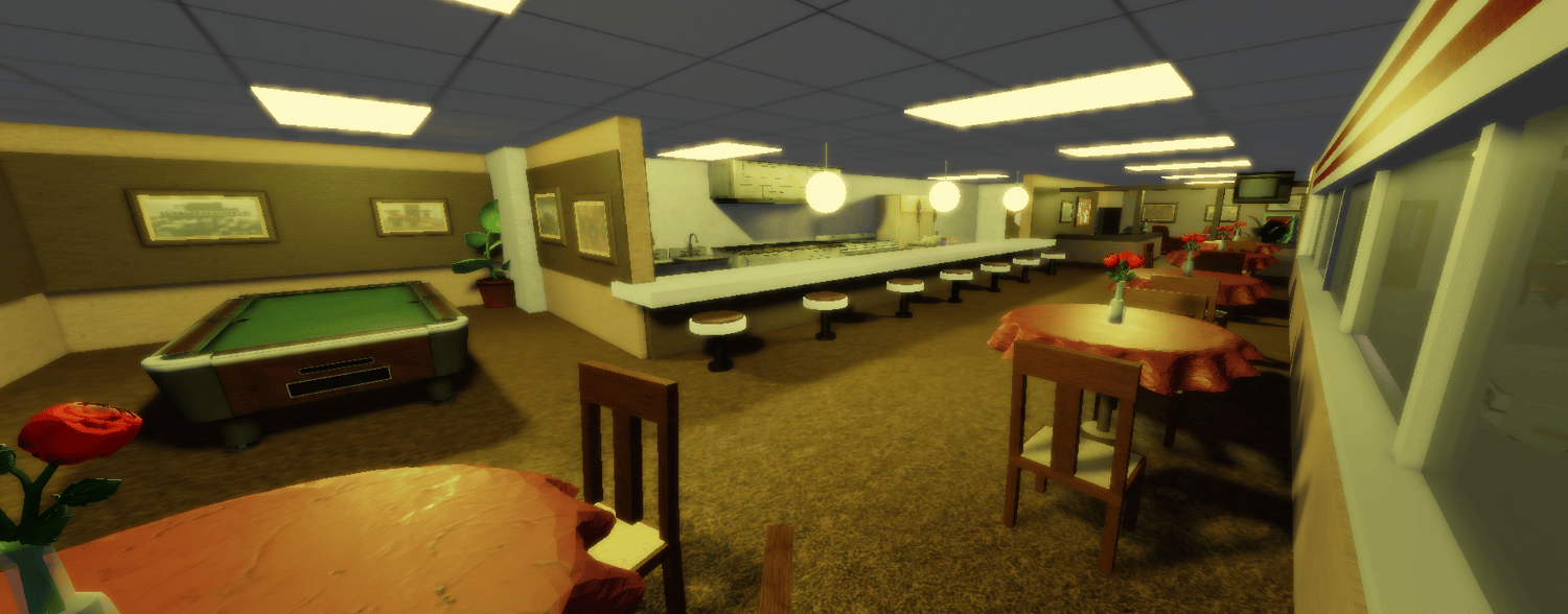 Baltimore Night City Roblox map with glowing streets and vintage cars at night
