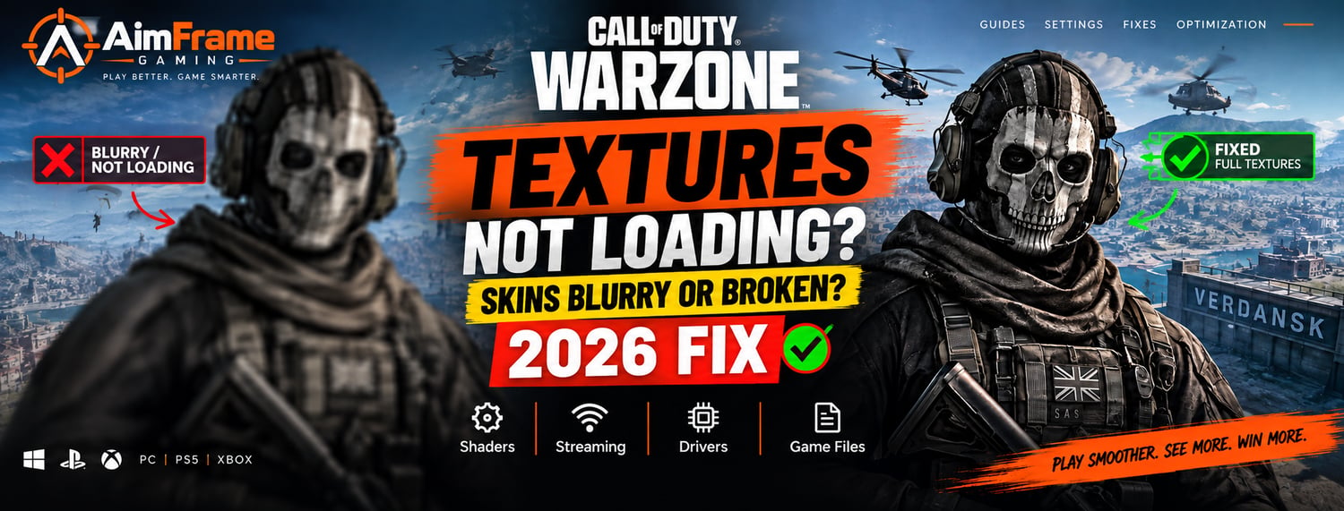 Warzone textures not loading 2026 fix for blurry skins, shader issues and texture streaming problems