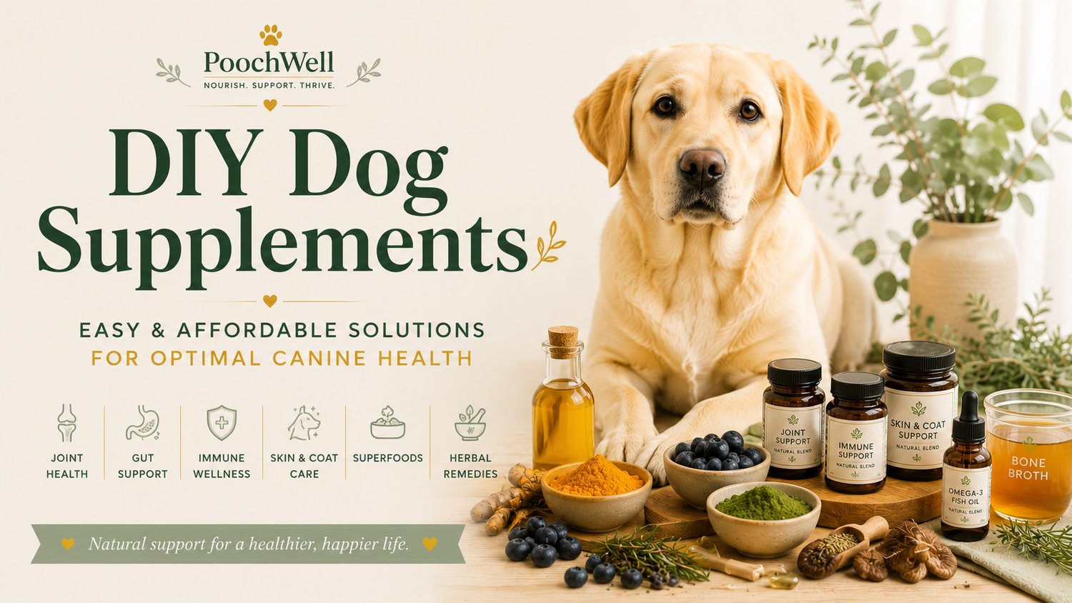 DIY Dog Supplements: Easy and Affordable Solutions for Optimal Canine Health