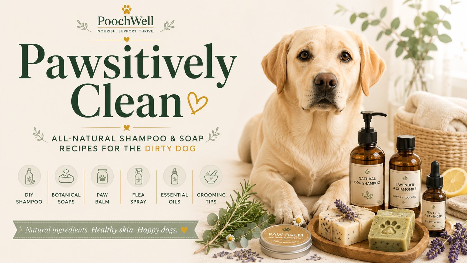 Pawsitively Clean: All-Natural Shampoo & Soap Recipes for the Dirty Dog