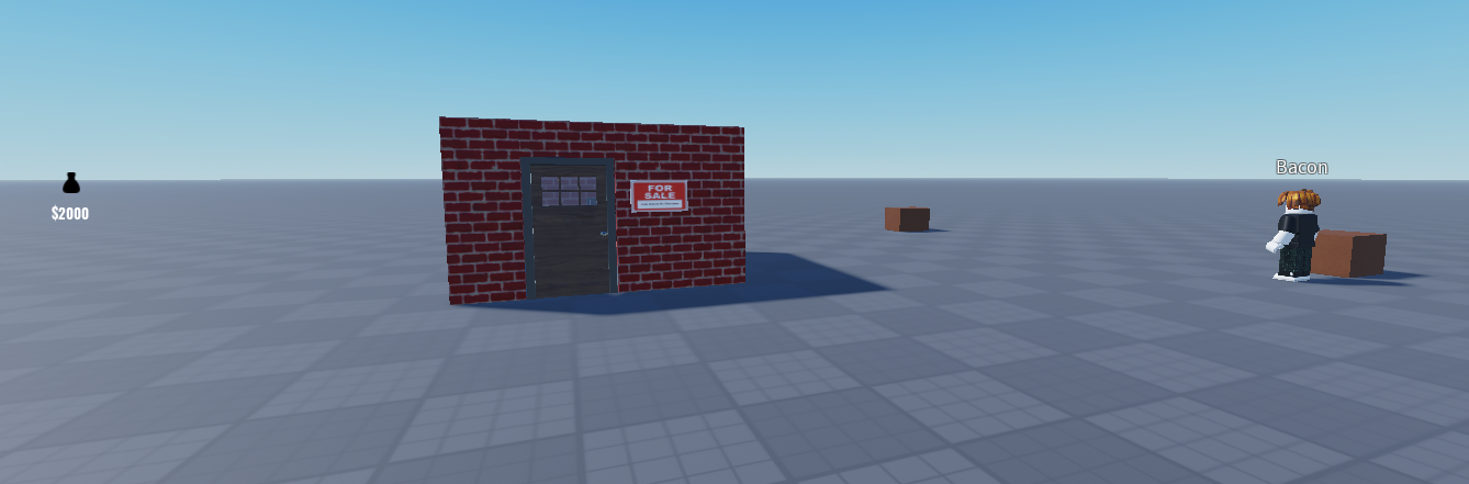 Player carrying a box for delivery