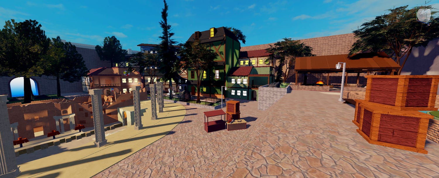 Detailed Roblox sword fighting map template