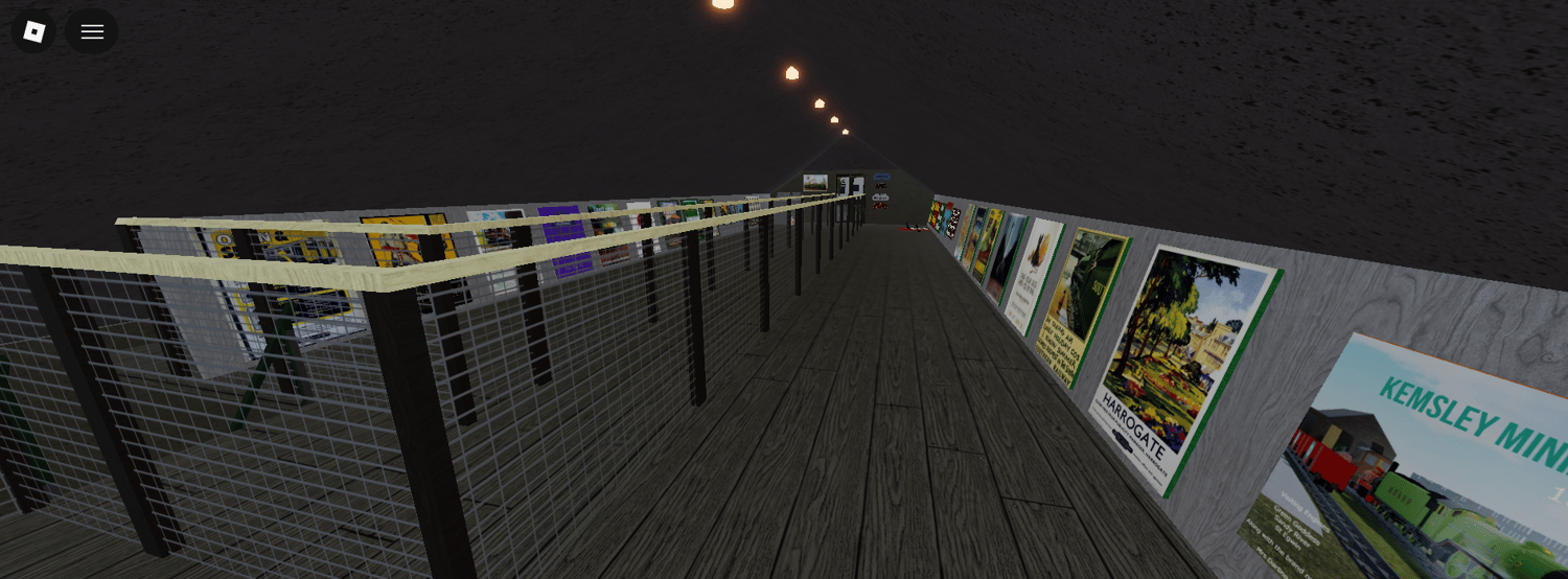 Detailed railway village Roblox map
