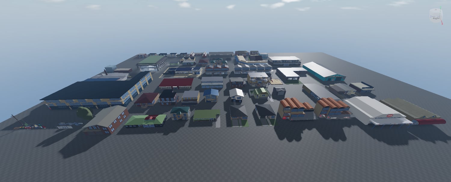 47-building modern Roblox city pack