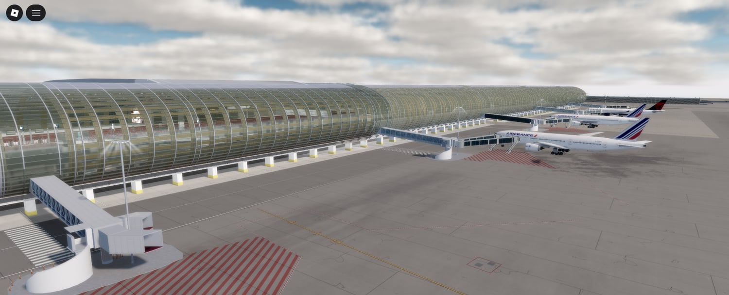 Large airport environment