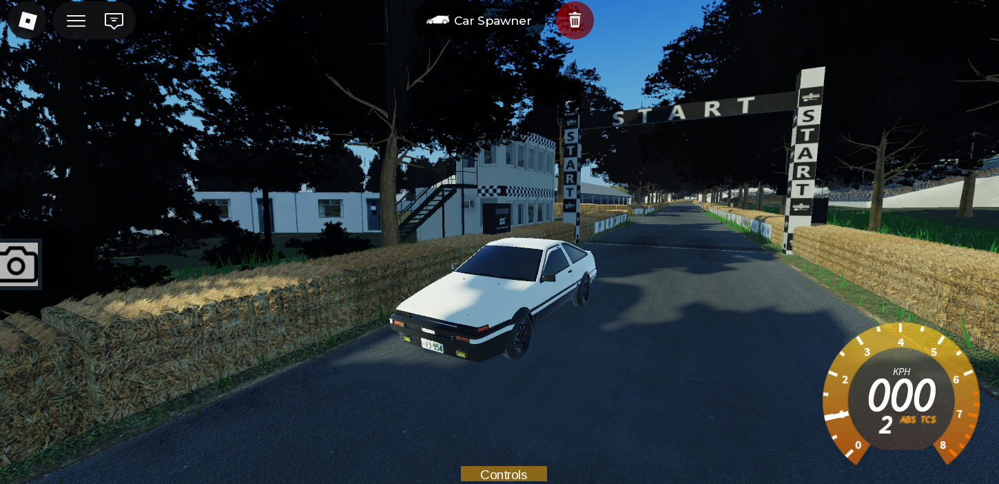 Large hillclimb racing environment with detailed trackside scenery