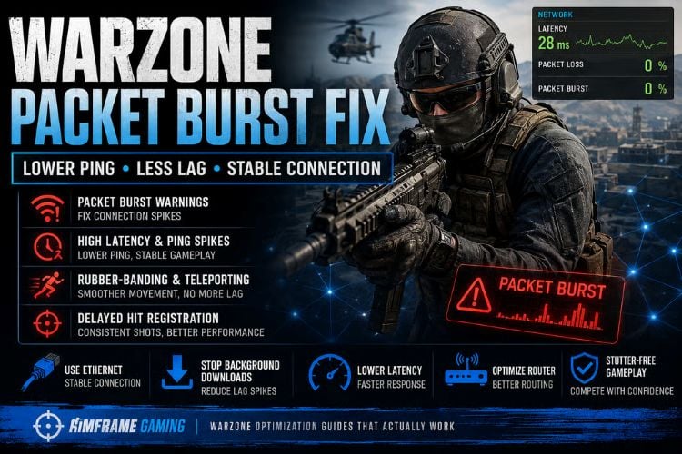 ix Warzone Packet Burst & High Latency (2026) – Easy Lag Fix