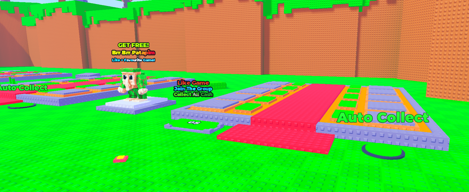 Fish For Brainrots world showing Rod Shop and collection areas