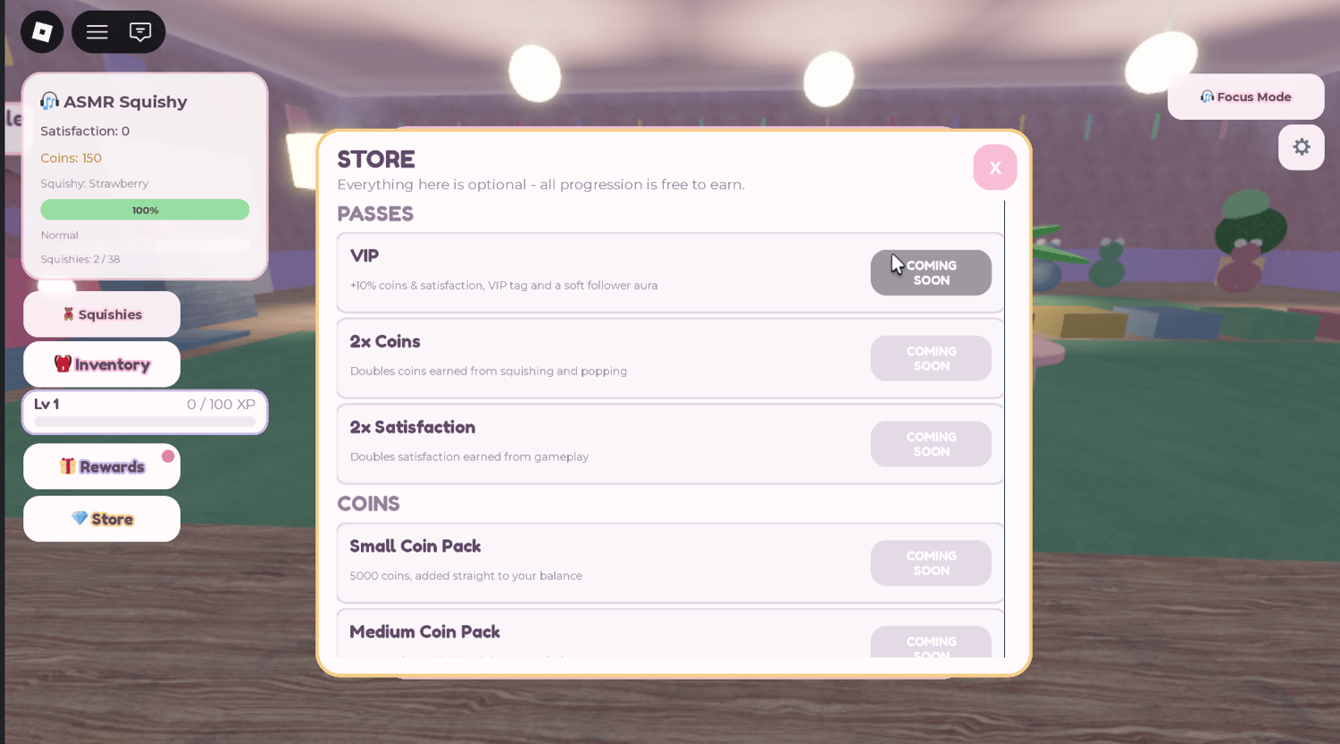 In-game store showing VIP and coin passes