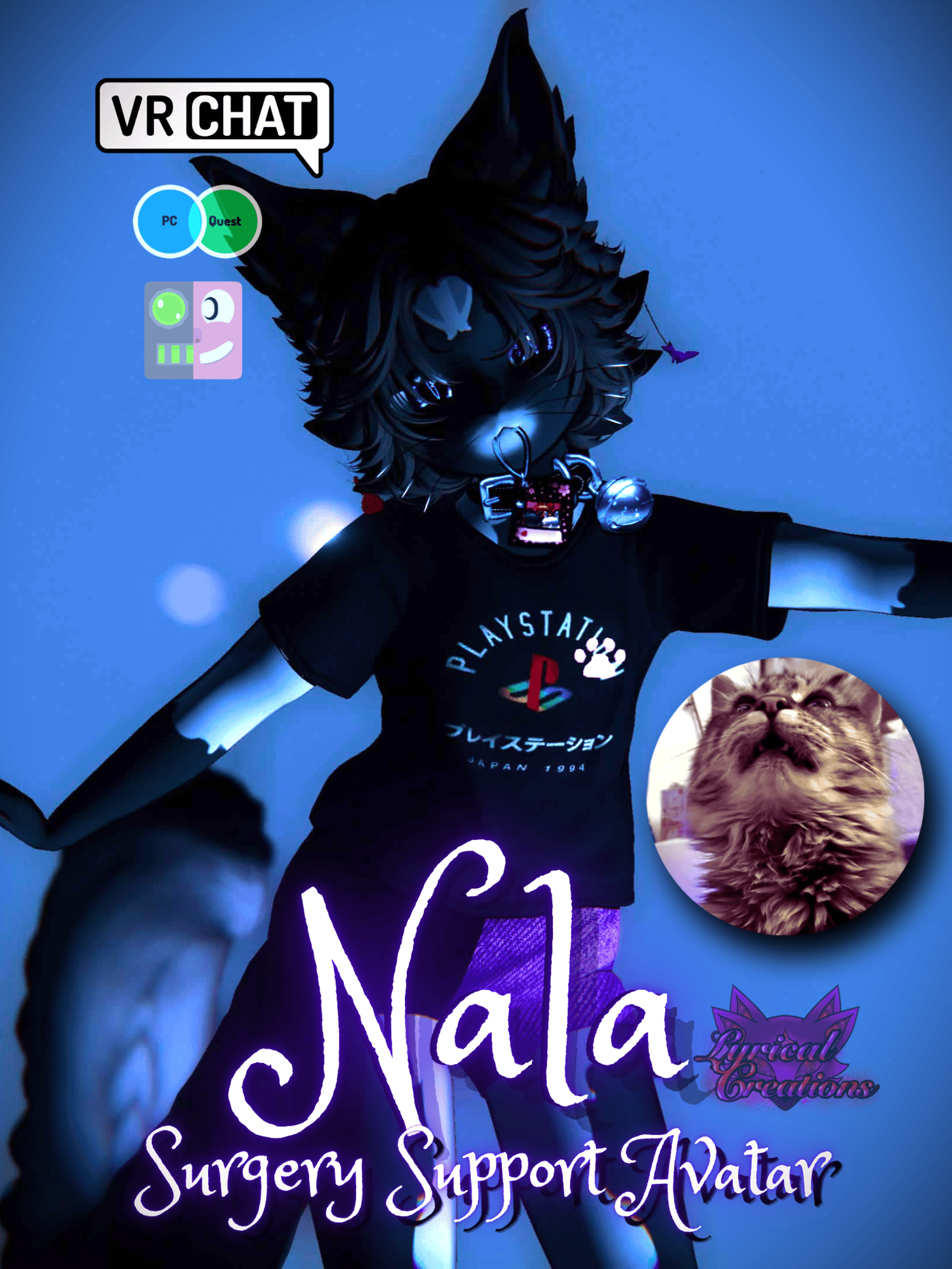 Support Nala Chibi (PC+Quest//VRCFT)