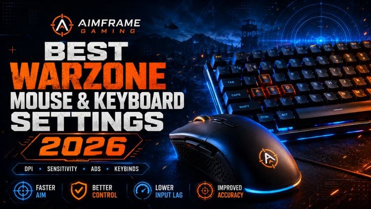 Best Warzone mouse and keyboard settings 2026 for DPI, sensitivity, ADS, keybinds, lower input lag and improved aim – AimFrame Gaming