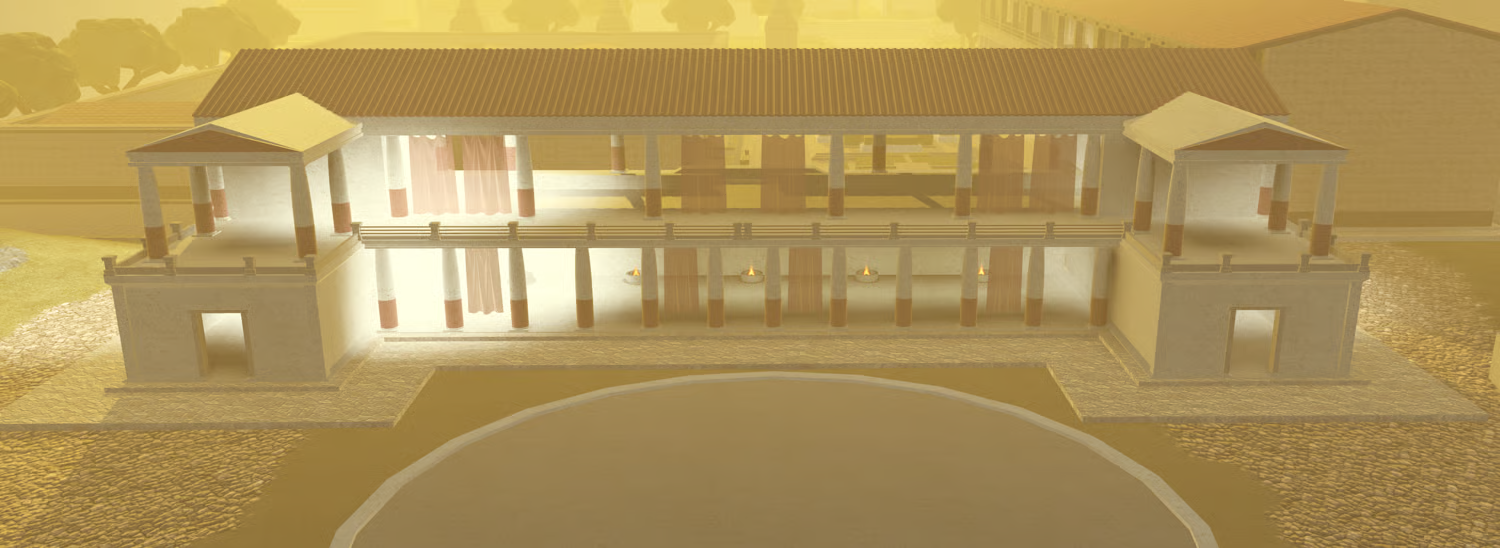 Detailed Roman village environment