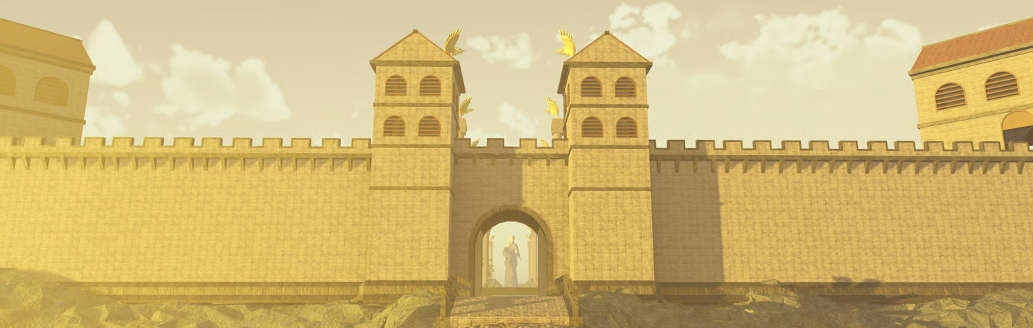 Pompeii inspired city streets