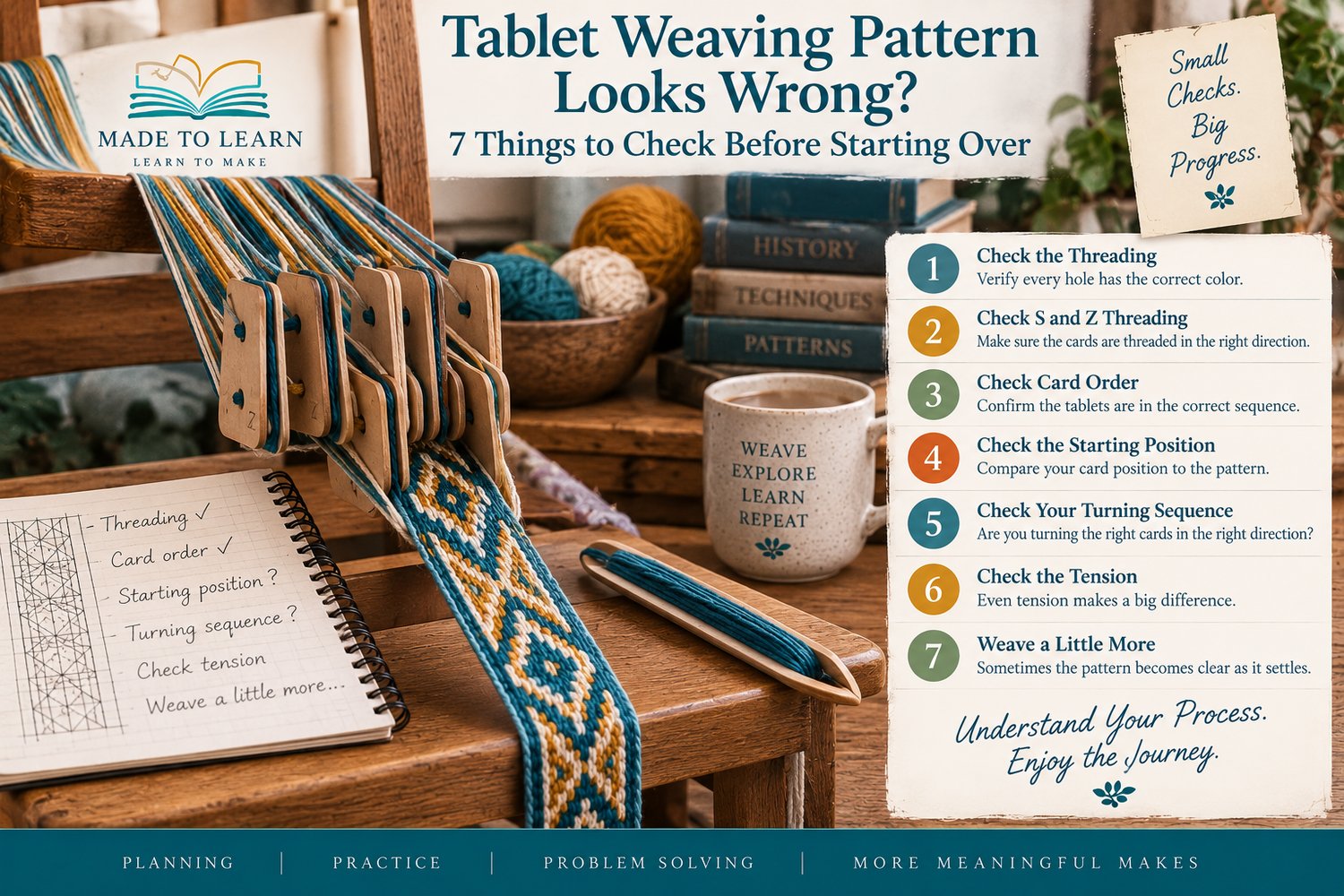 Tablet weaving pattern looks wrong?