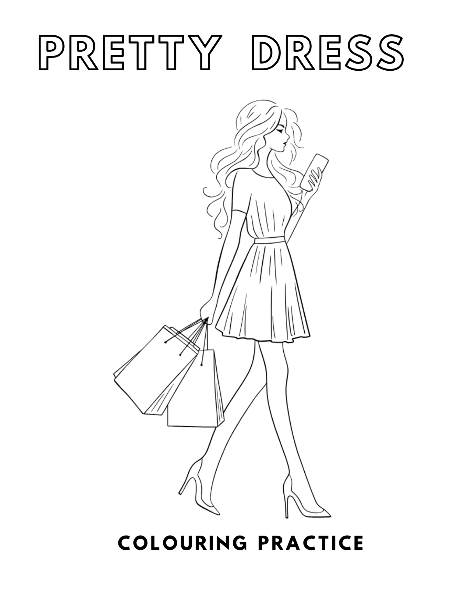 dress coloring book, coloring book for girls, fashion coloring book, pretty dress coloring book, girls coloring pages, dress coloring pages, fashion dresses, gown coloring book, princess dress coloring, stylish dresses, kids coloring book, creative coloring book, girls activity book, fashion coloring pages, beautiful gowns