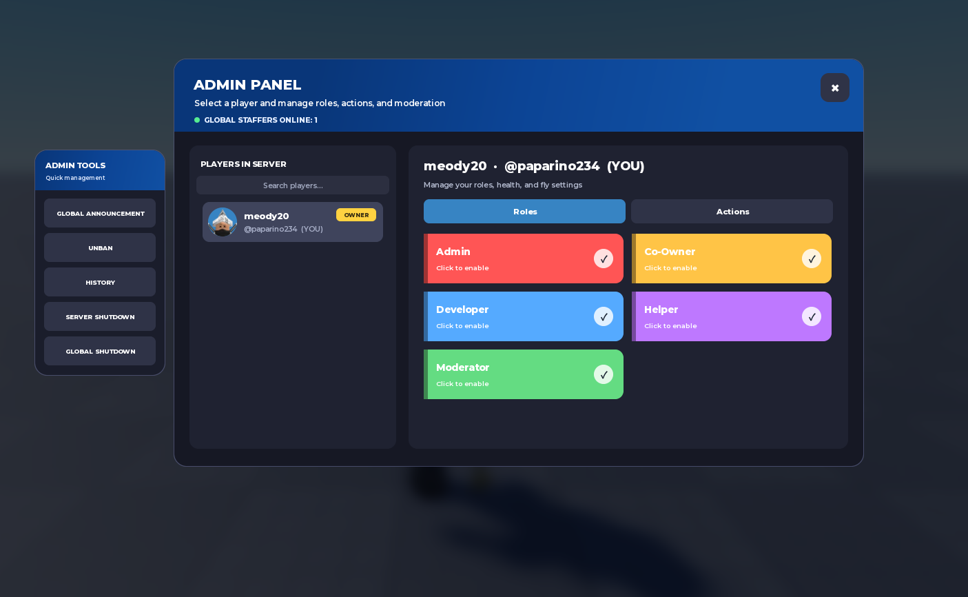 Player moderation system
