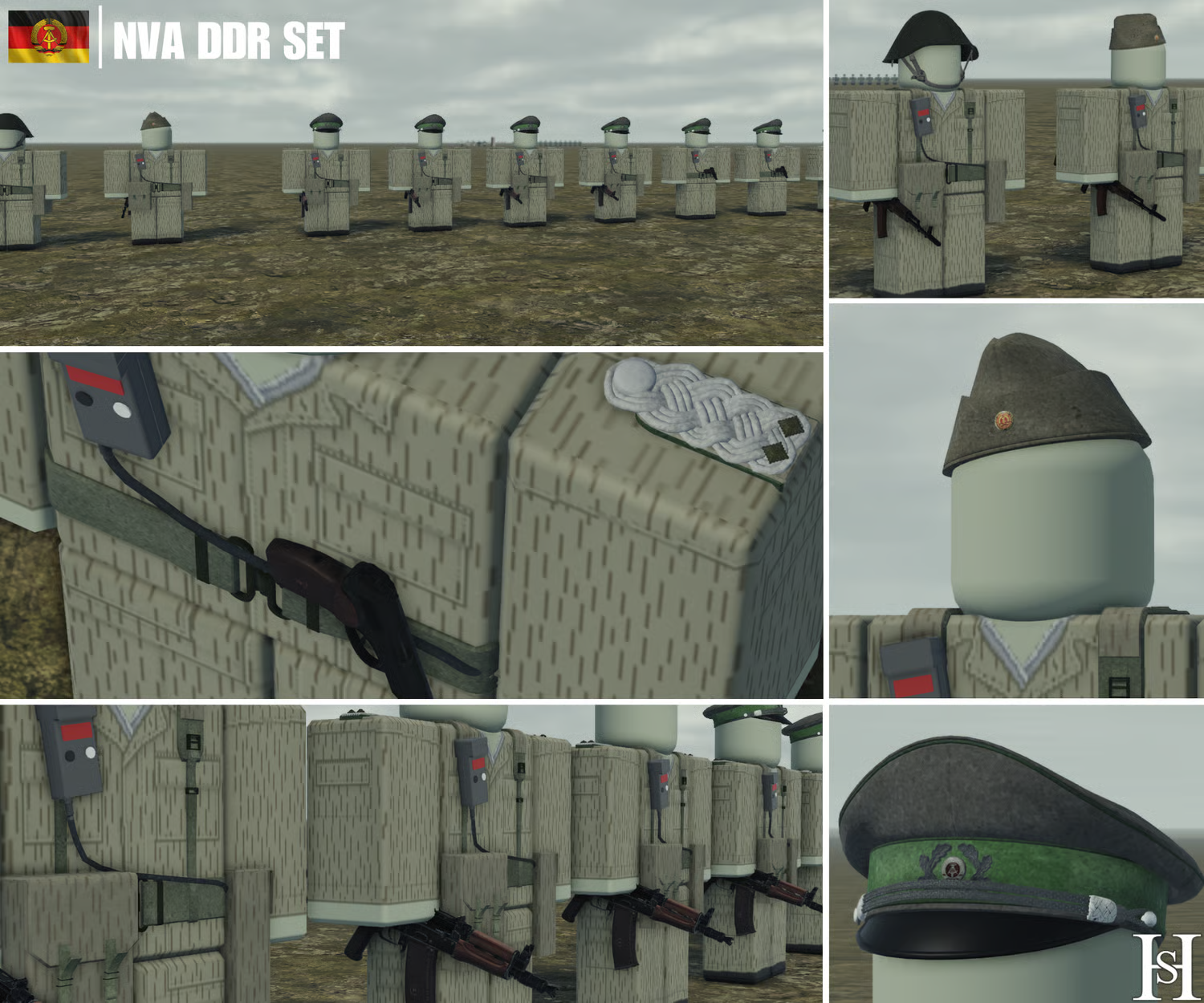 DDR Cold War infantry formation