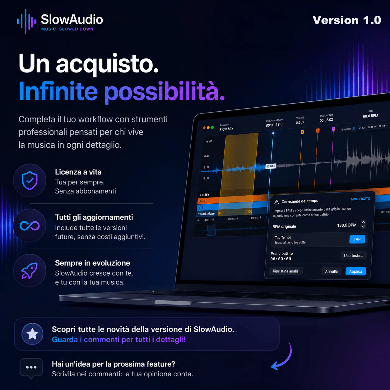SlowAudio Version 1.0