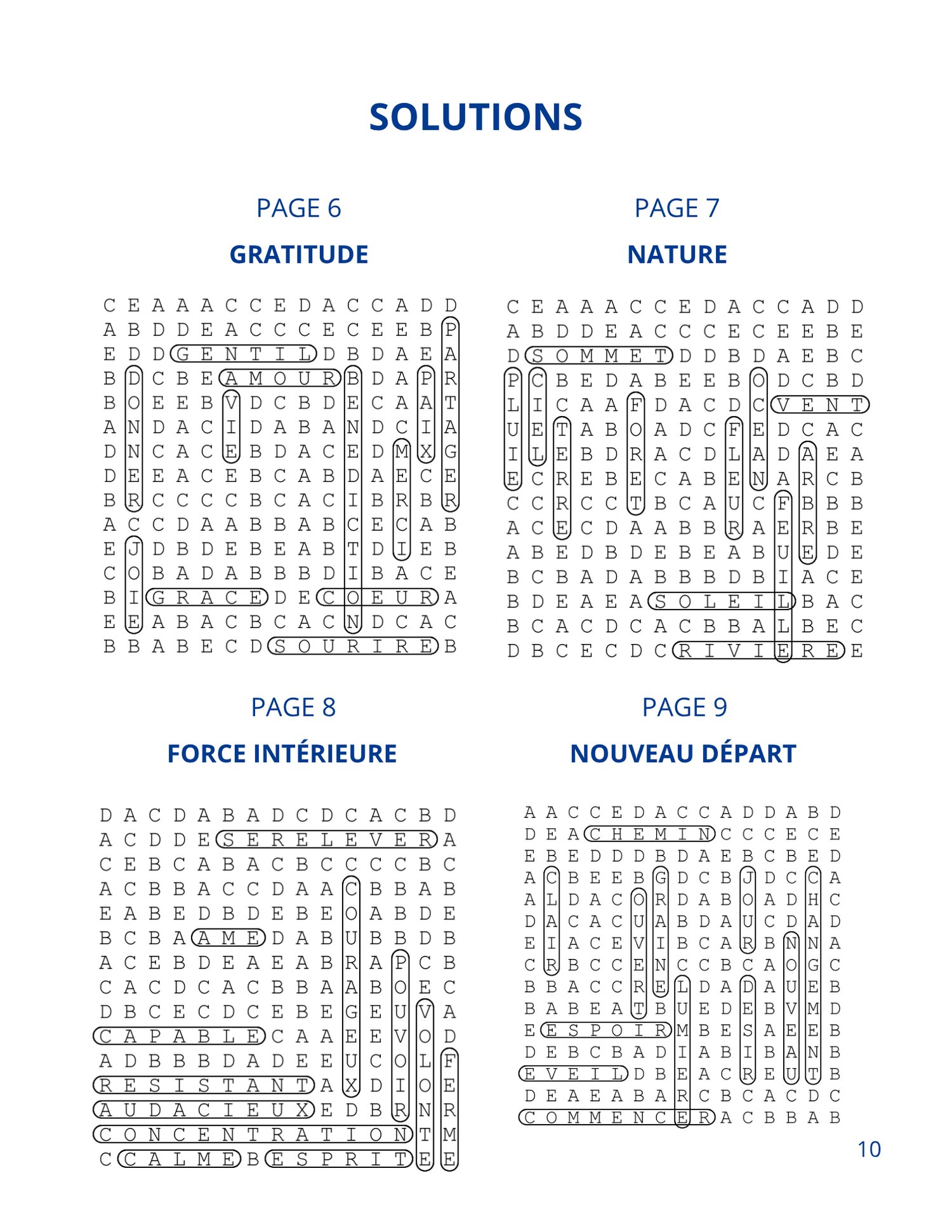 Grille de mots mêlés imprimable en gros caractères pour adultes et seniors