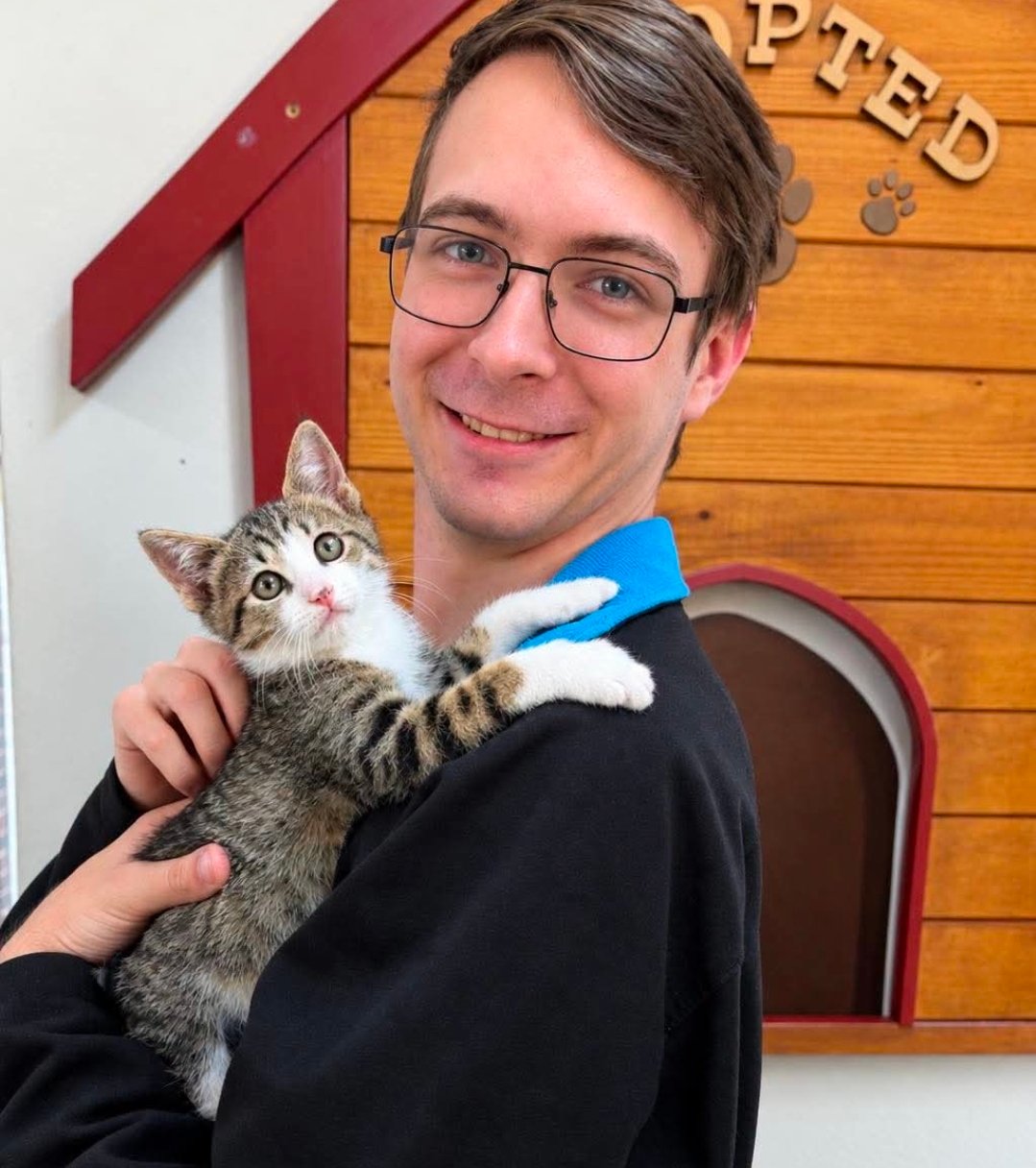 After losing his beloved elderly cat, Graham was ready to open his heart again. Then he met Finley, and a beautiful new chapter began.