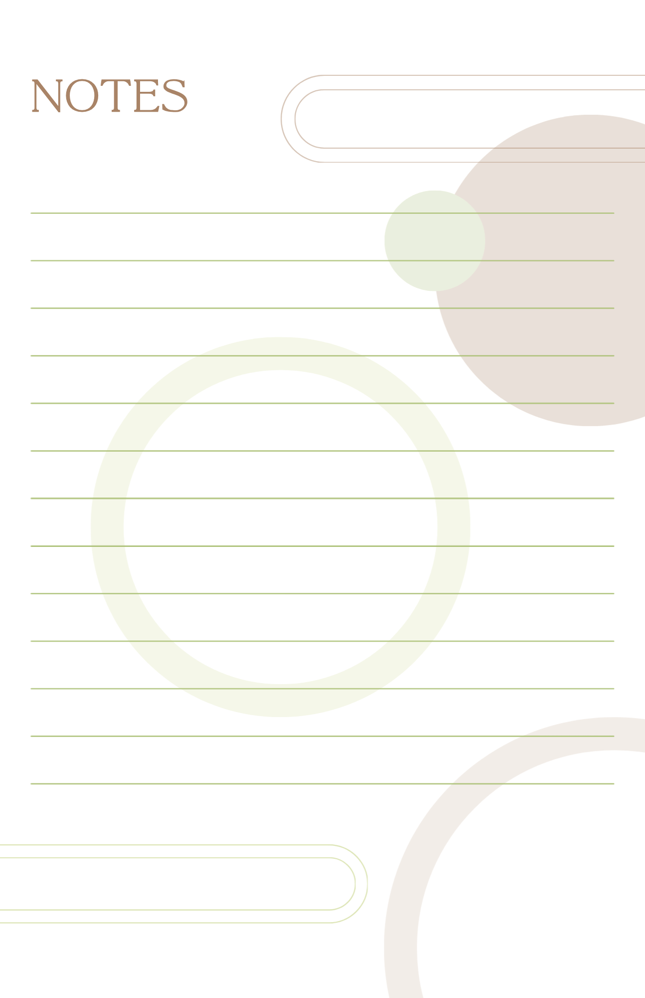 Interno quaderno - spazio note