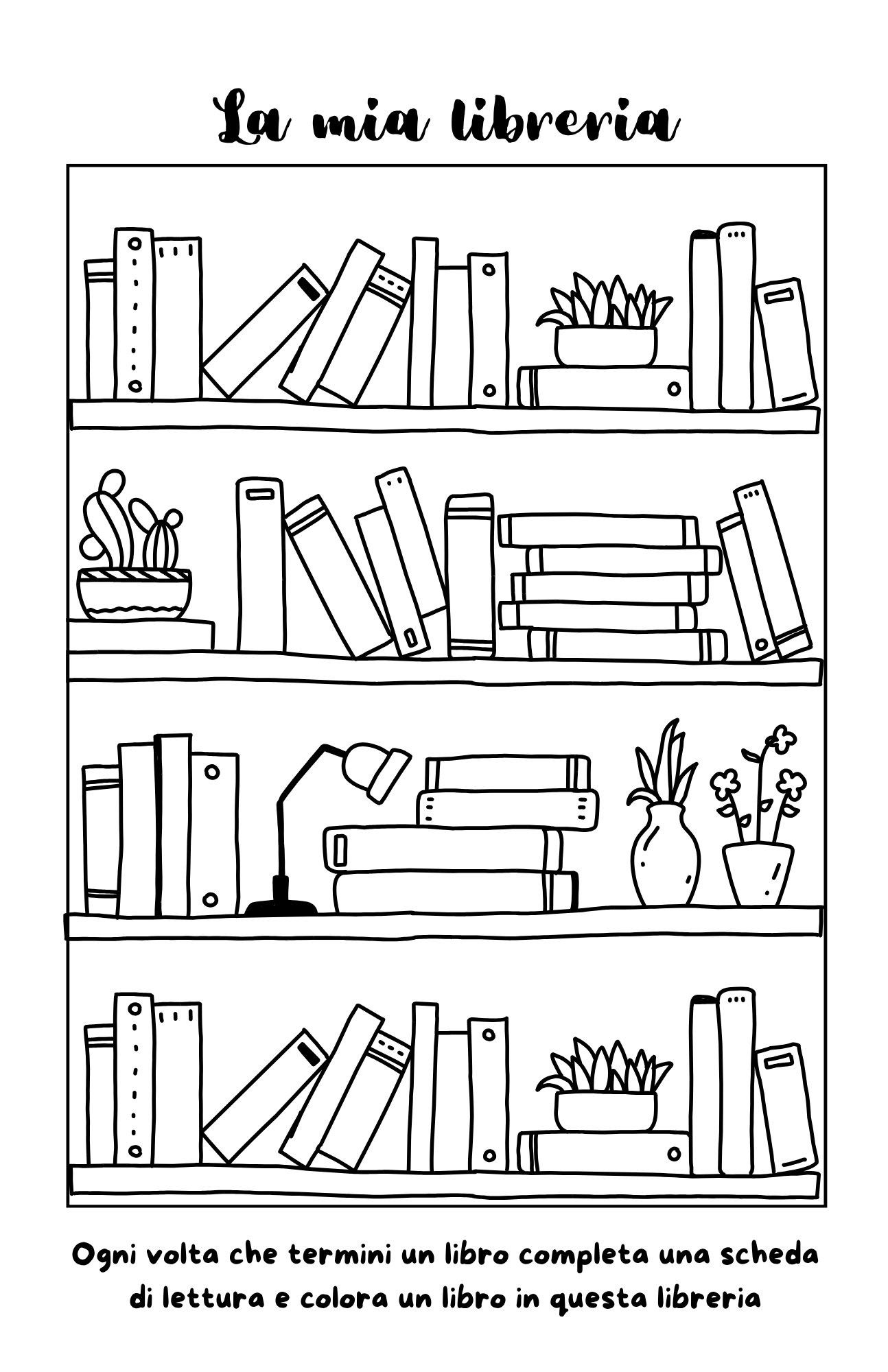 Libreria da colorare