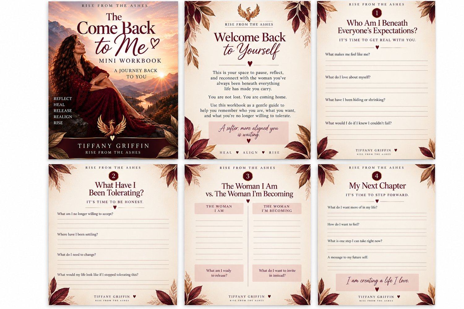The Come Back to Me free mini workbook for self-discovery, self-worth, reflection, and reconnecting with yourself