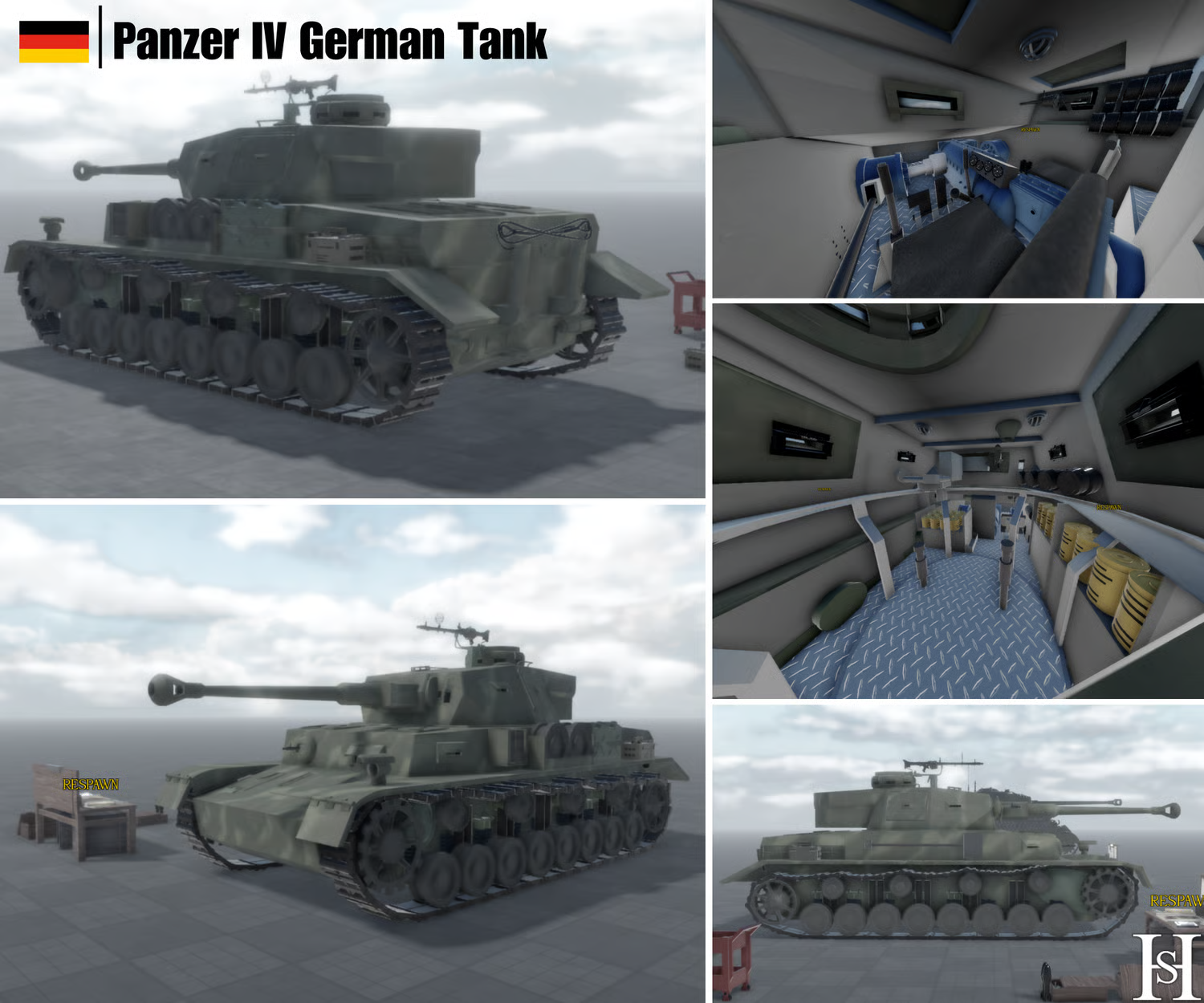 Panzer IV tank with tracks