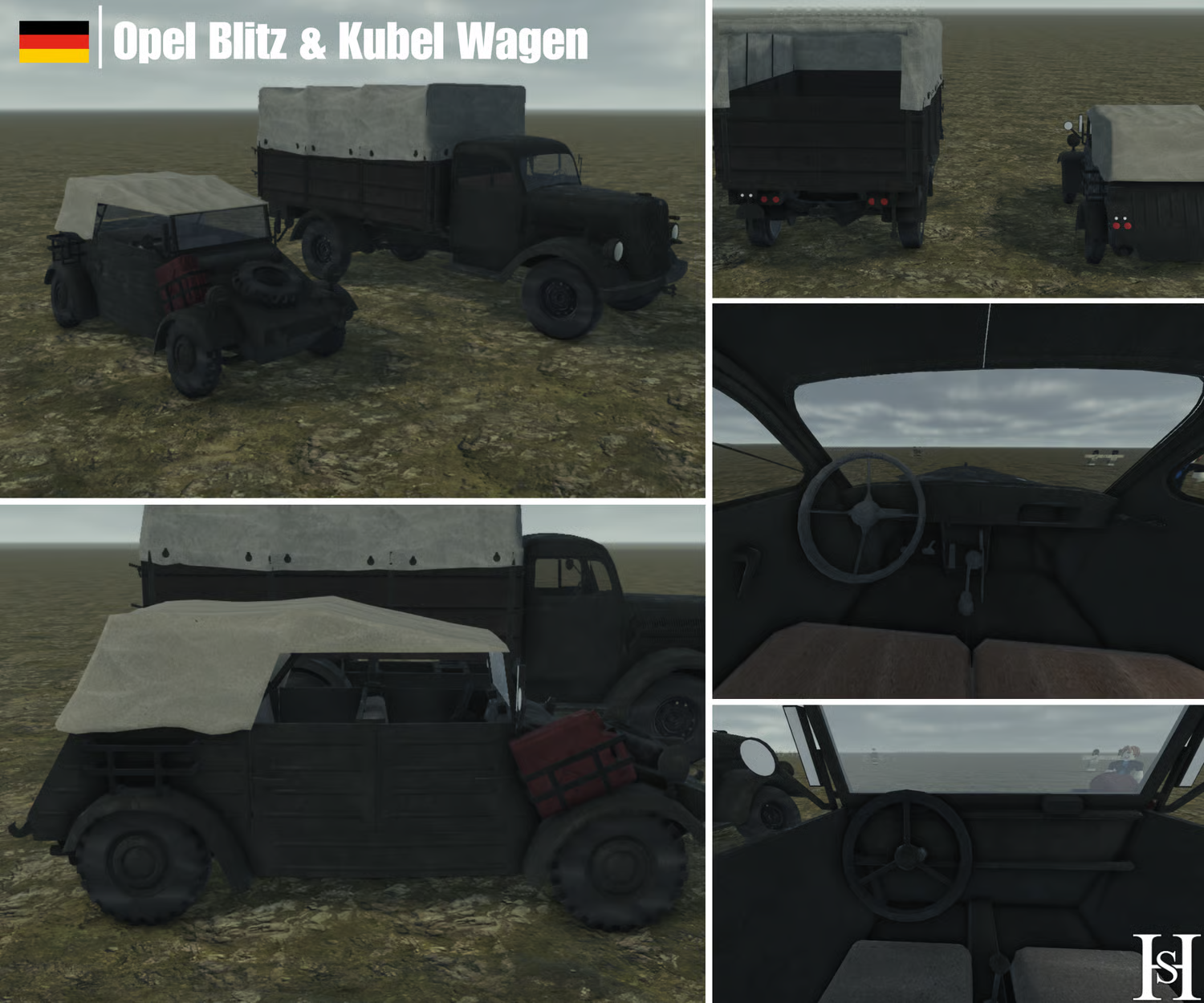 WW2 military transport vehicles