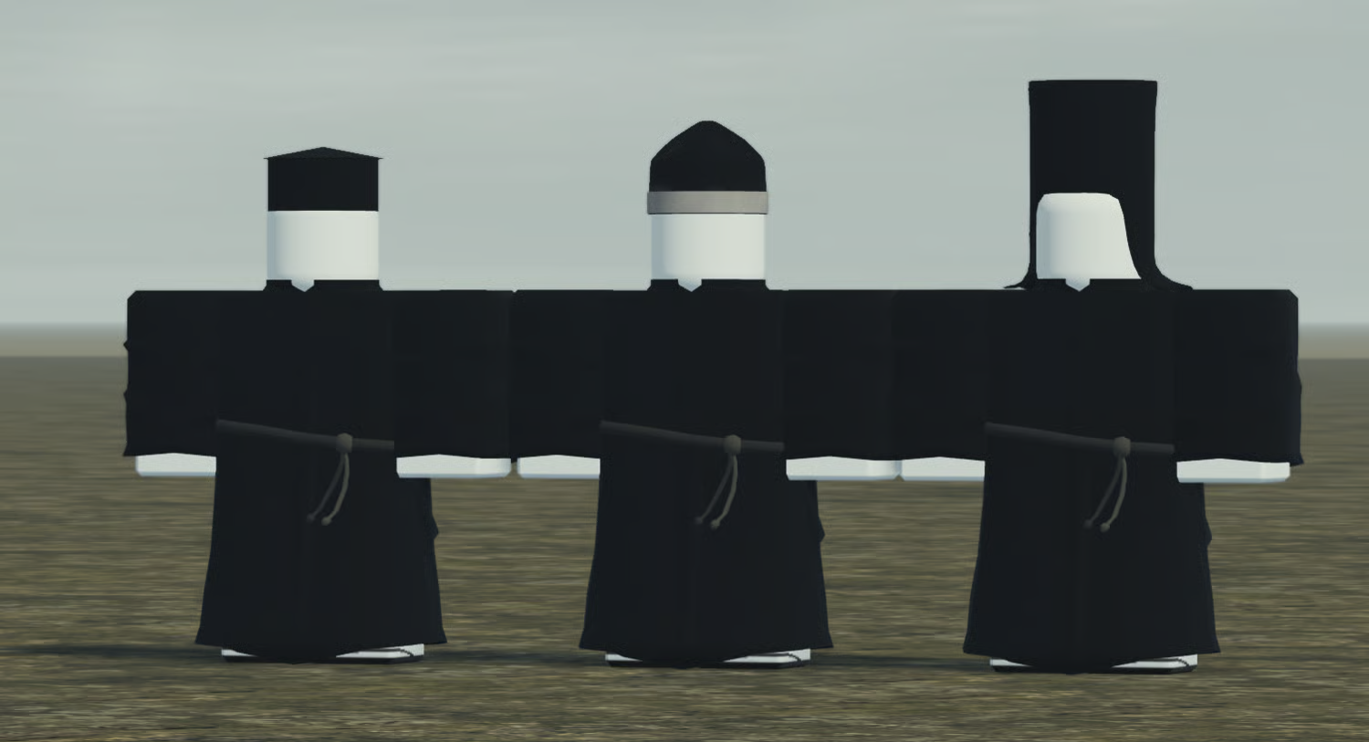 Custom monk headwear variations