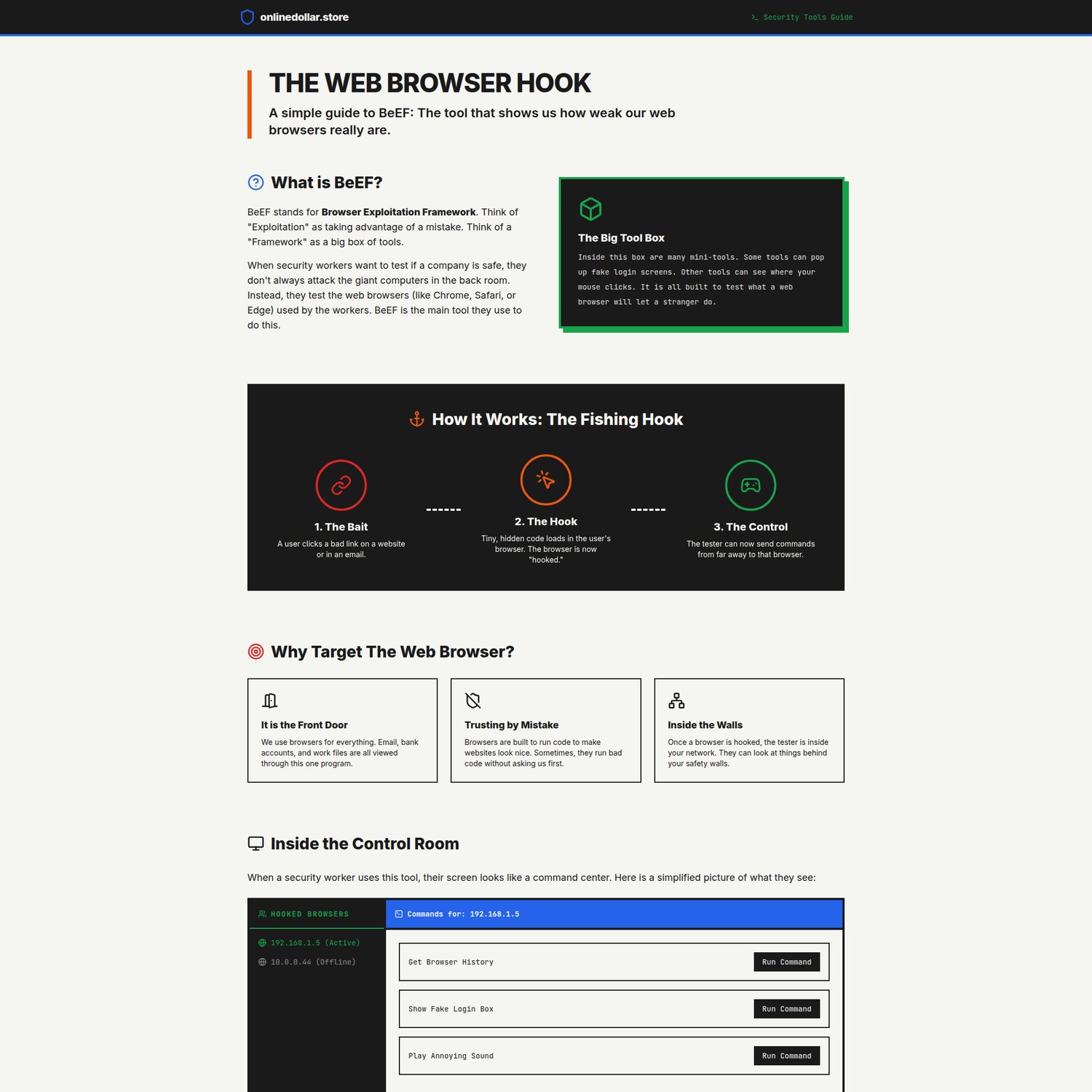 Beef Pentesting Tool - Interactive Playbook preview 1