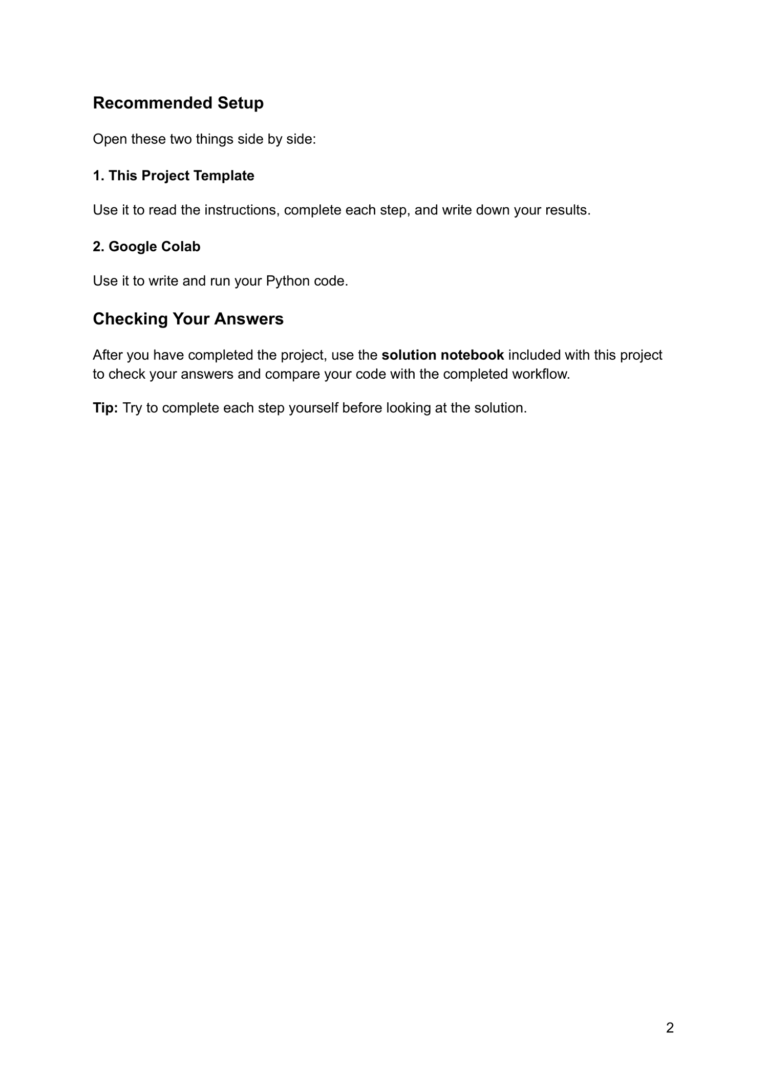 Python beginner project worksheet explaining how to extract information from a PDF and create a JSON file.