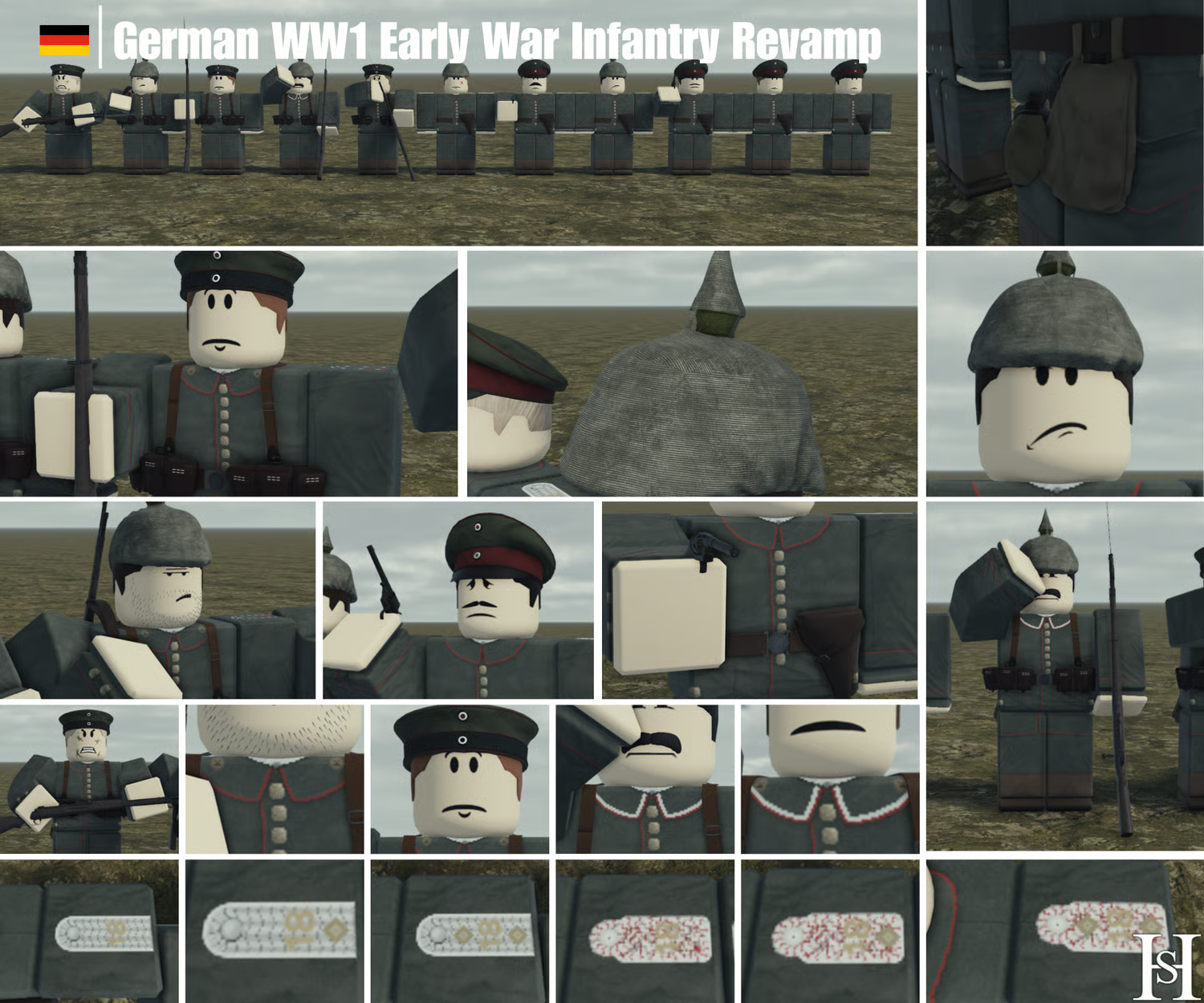 German WW1 infantry formation
