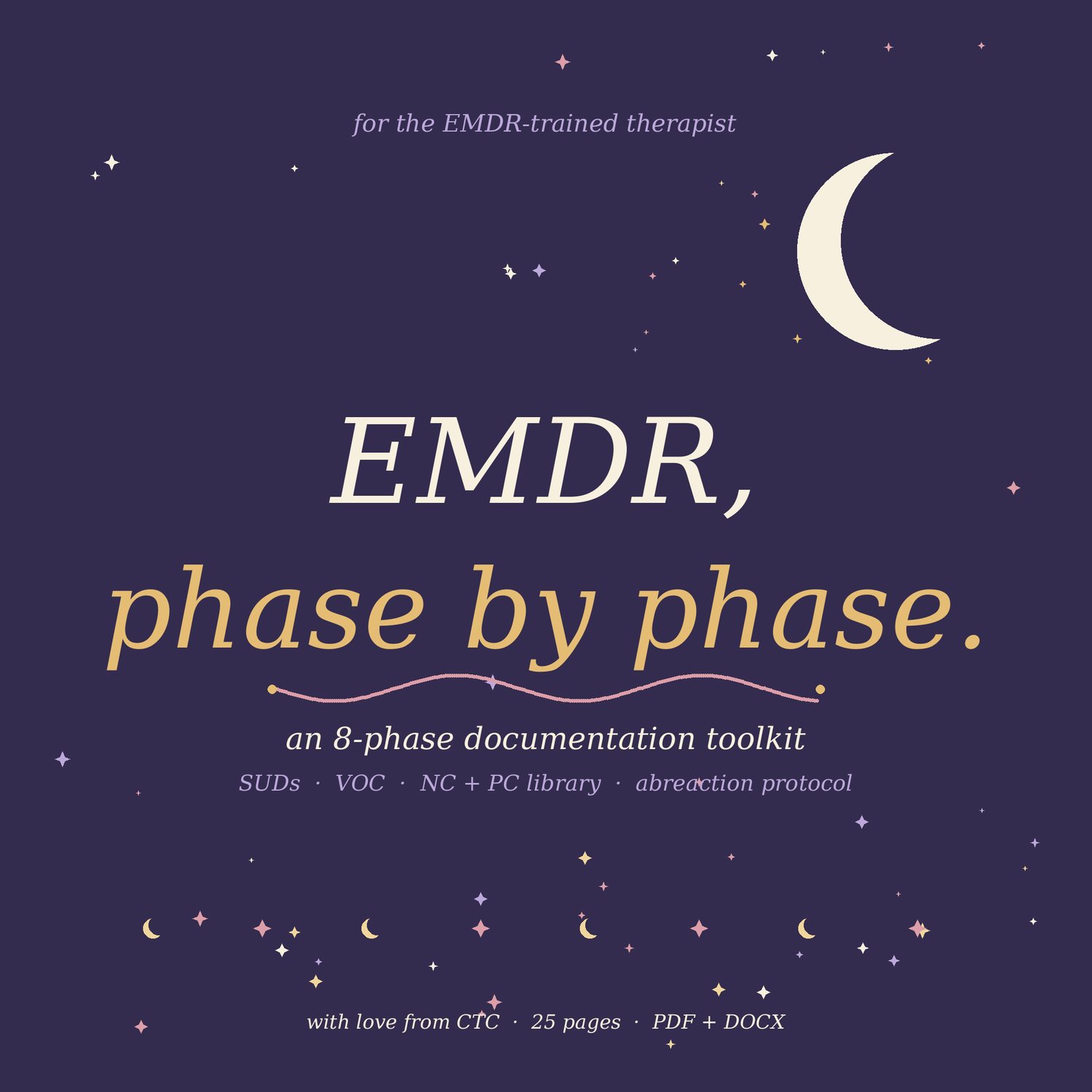 Cover of EMDR Documentation Toolkit, 8 Phase Templates and Sample Notes